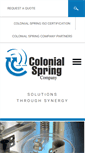Mobile Screenshot of colonialspringco.com