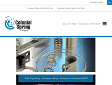 Tablet Screenshot of colonialspringco.com